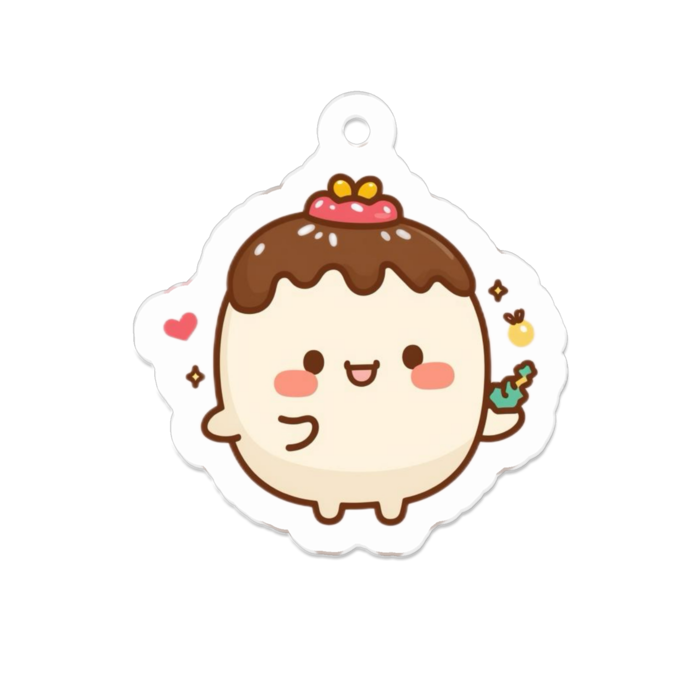 アクリルキーホルダー - 50 x 50 (mm)