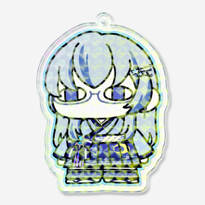 ホログラムアクリルキーホルダー - 70 × 70mm