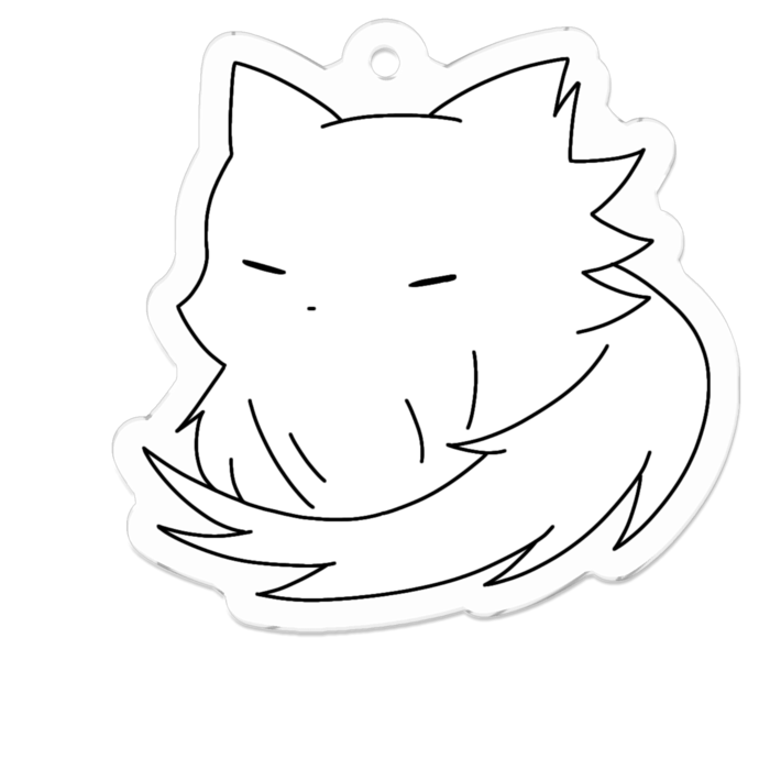 アクリルキーホルダー（コーティング） - 50 x 50 (mm)