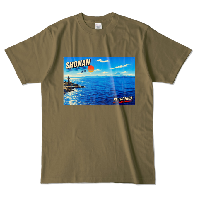 カラーTシャツ - L - オリーブ (濃色)