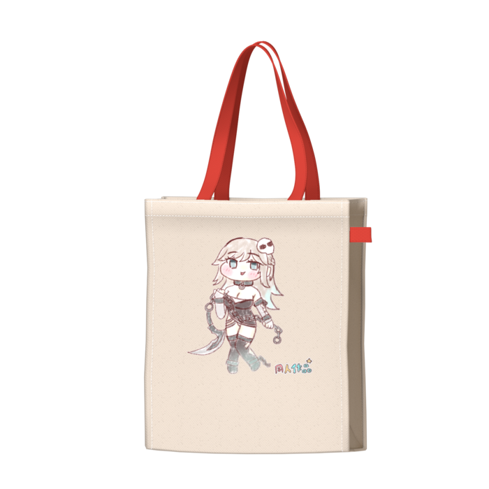 ツートンカラーバッグ - レッド - W34 × H41 × D14cm