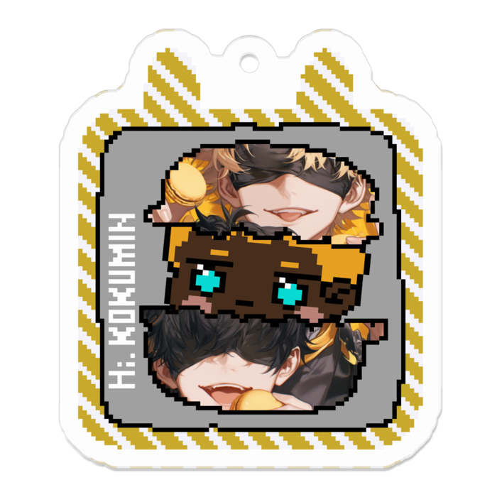 アクリルキーホルダー - 50 x 50 (mm)