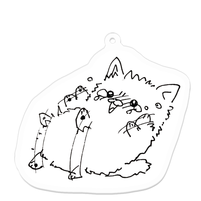 アクリルキーホルダー - 70 x 70 (mm)