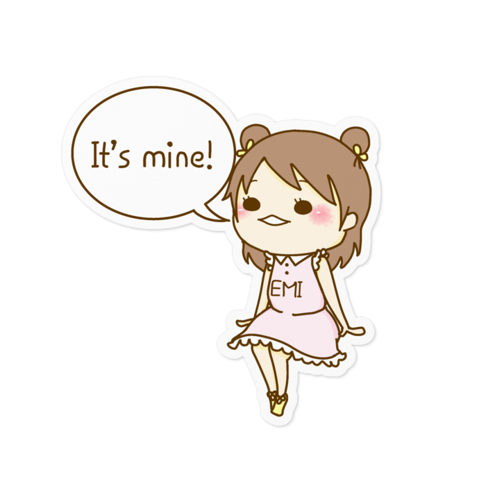 ステッカー - 100 x 100 (mm)