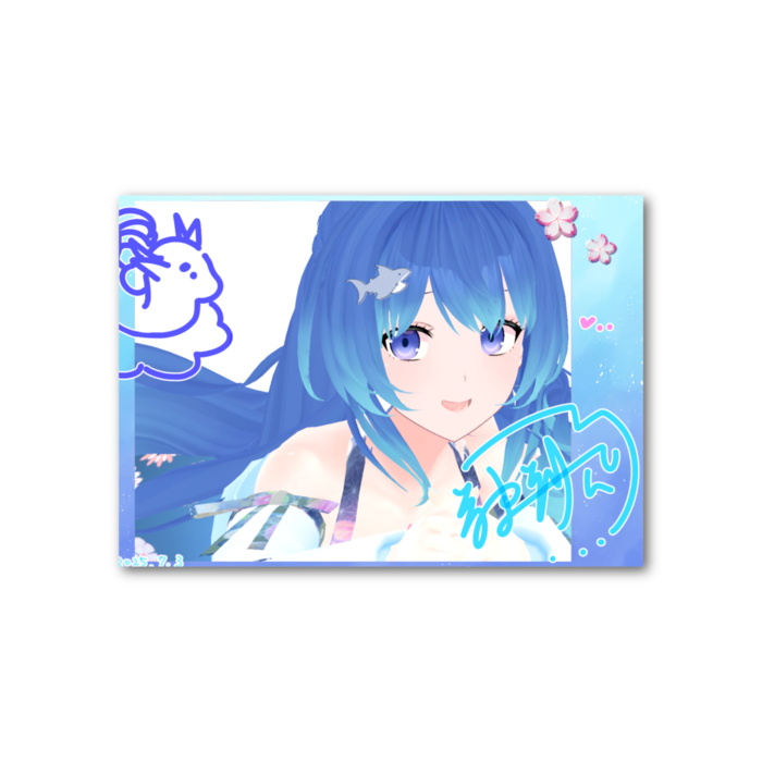 【神斎凪 浴衣✿2025】フォト風カード1(横-両面)※期間限定