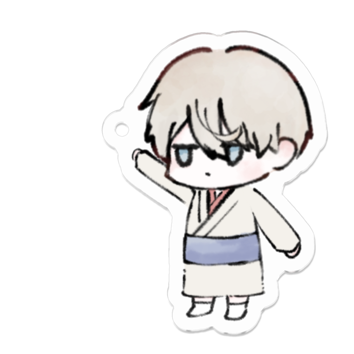 アクリルキーホルダー（コーティング） - 50 x 50 (mm)