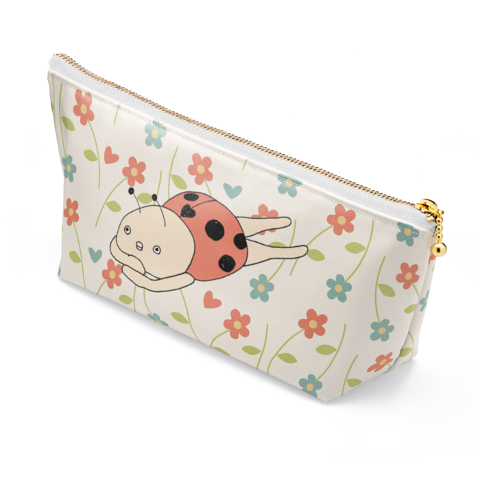 ポーチ - 長さ21.5cm / 高さ10cm - ホワイト