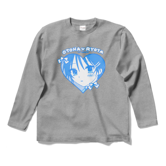 (りょ)ロングスリーブTシャツ - S - 杢グレー