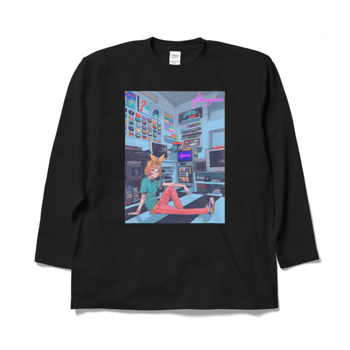 ロングスリーブTシャツ - XL - ブラック