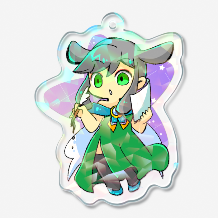ホログラムアクリルキーホルダー - 50 × 50mm