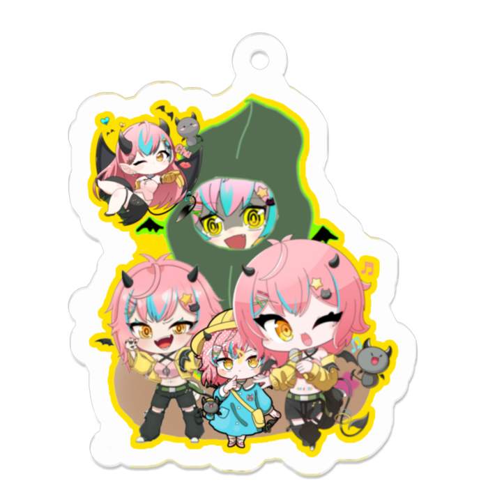 アクリルキーホルダー - 50 x 50 (mm)