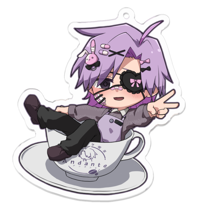 アクリルキーホルダー - 70 x 70 (mm)miru