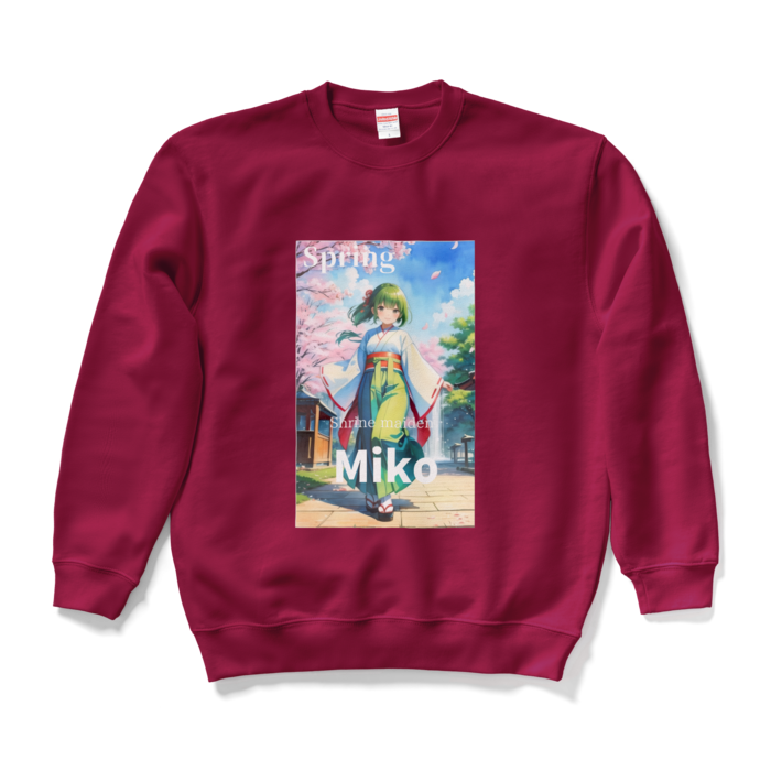 スウェット - L - バーガンディ