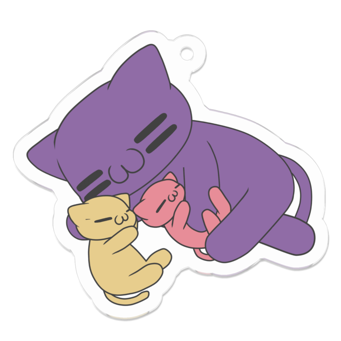 アクリルキーホルダー - 50 x 50 (mm)