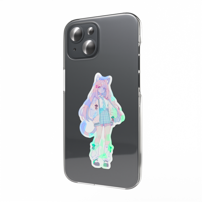 ホログラムスマホステッカー - 縦