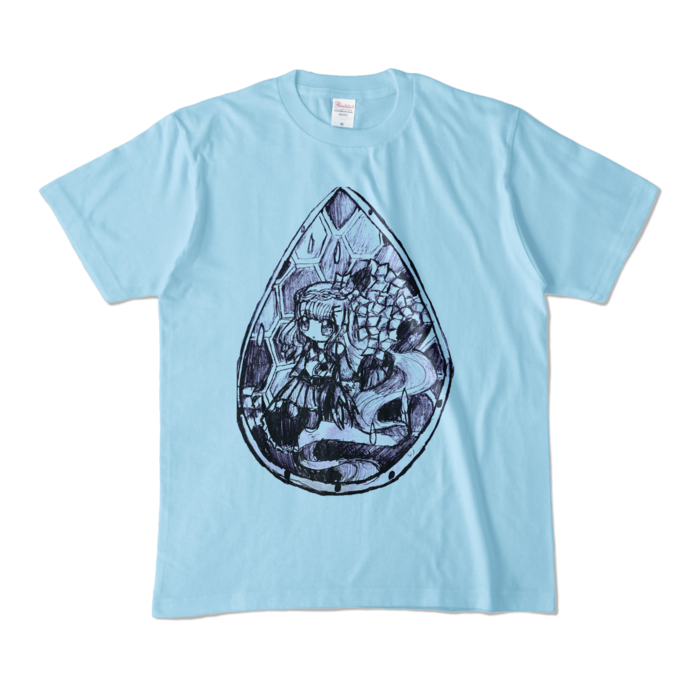カラーTシャツ - M - ライトブルー (淡色)