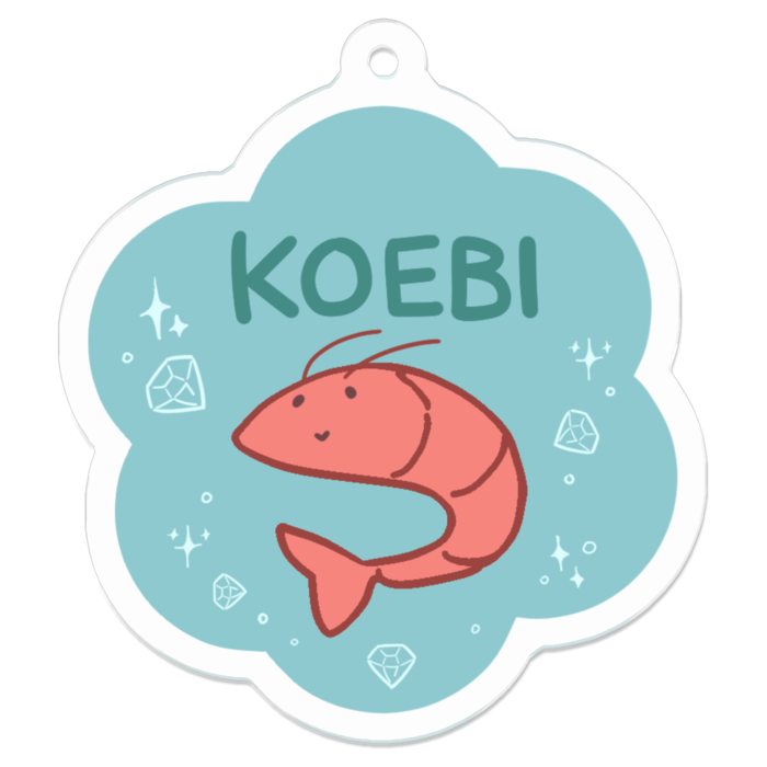 アクリルキーホルダー - 50 x 50 (mm)