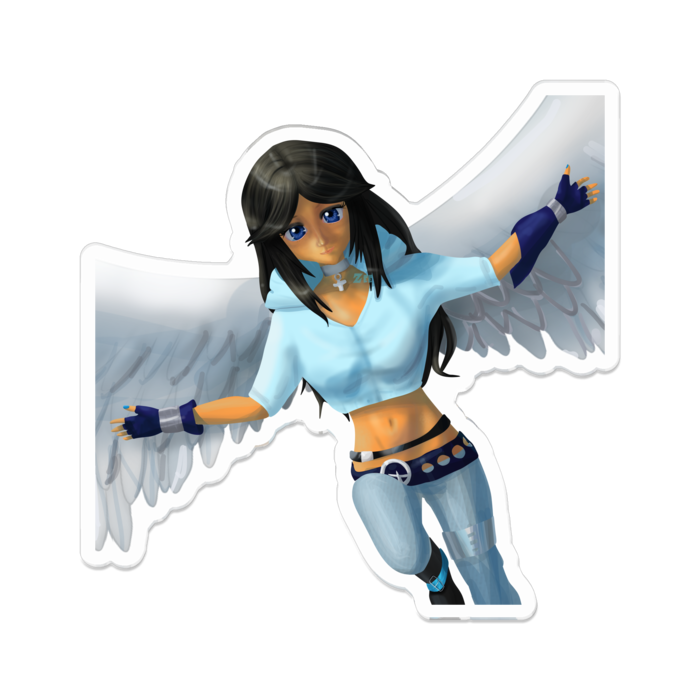 アクリルバッジ - 70 x 70 (mm)