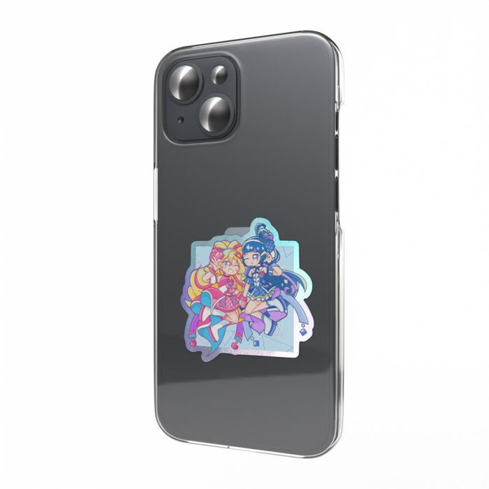 オーロラスマホステッカー - 縦