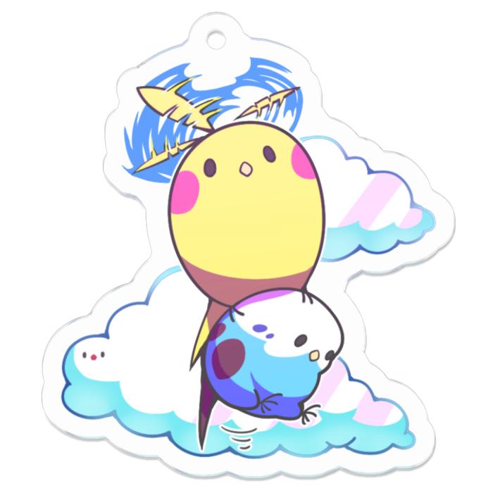 アクリルキーホルダー - 50 x 50 (mm)