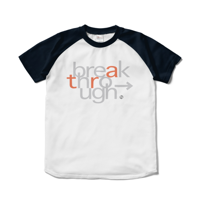 ラグランTシャツ - S - ホワイト×ネイビー