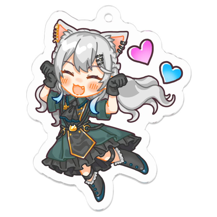 Sサイズ　笑顔Verアクリルキーホルダー - 50 x 50 (mm)(1)