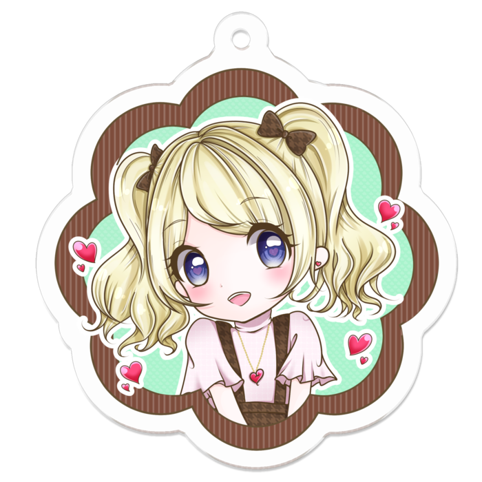 アクリルキーホルダー - 50 x 50 (mm)