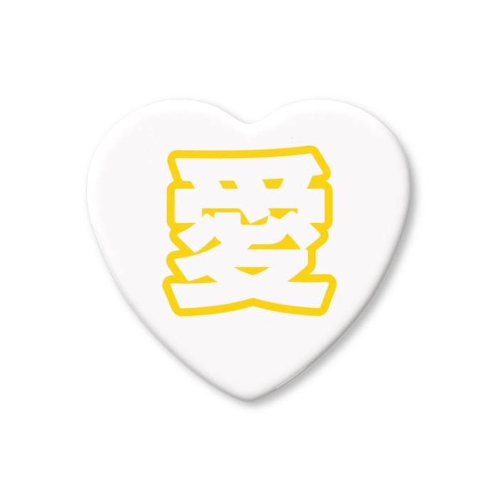 ハート缶バッジ - 57 × 52.5mm