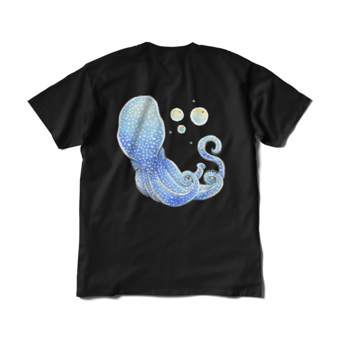Tシャツ（短納期） - XL - ブラック　青蛸