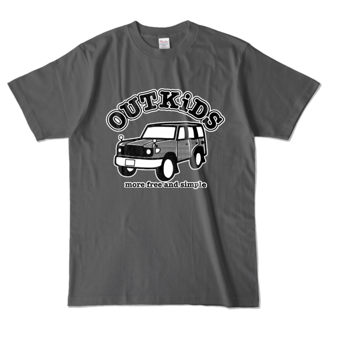 カラーTシャツ - L - チャコール (濃色)