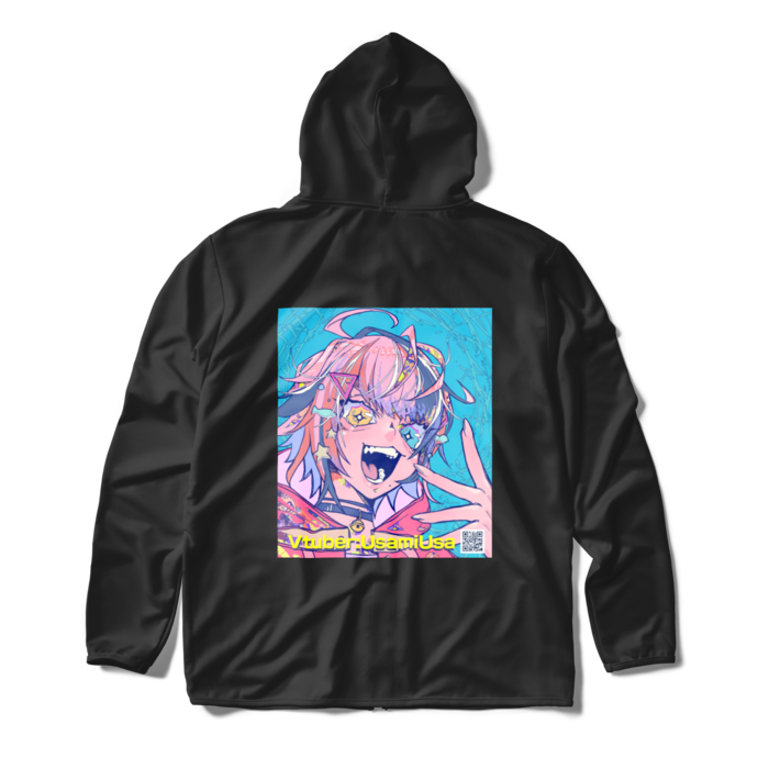 ジップパーカー - XL - ブラック