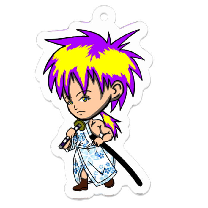 アクリルキーホルダー（コーティング） - 50 x 50 (mm)