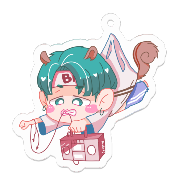 アクリルキーホルダー - 50 x 50 (mm)