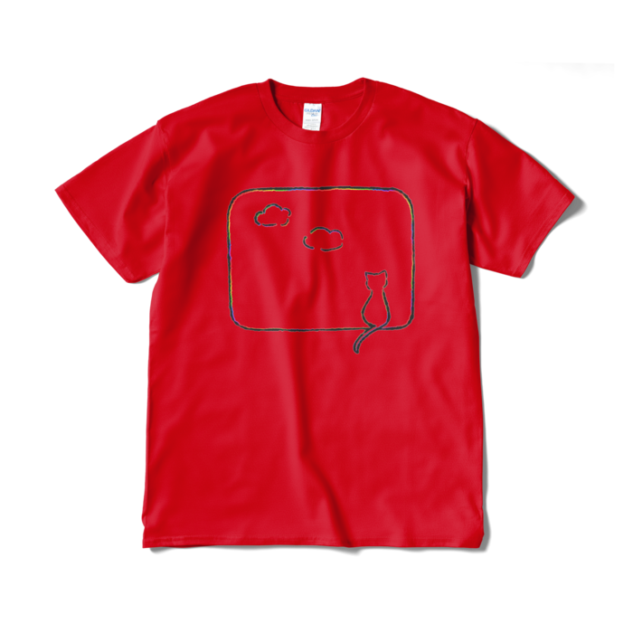 Tシャツ（シャドウ） - XL - レッド