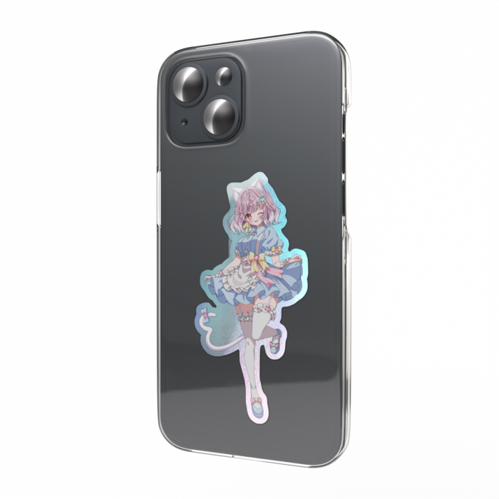 オーロラスマホステッカー - 縦