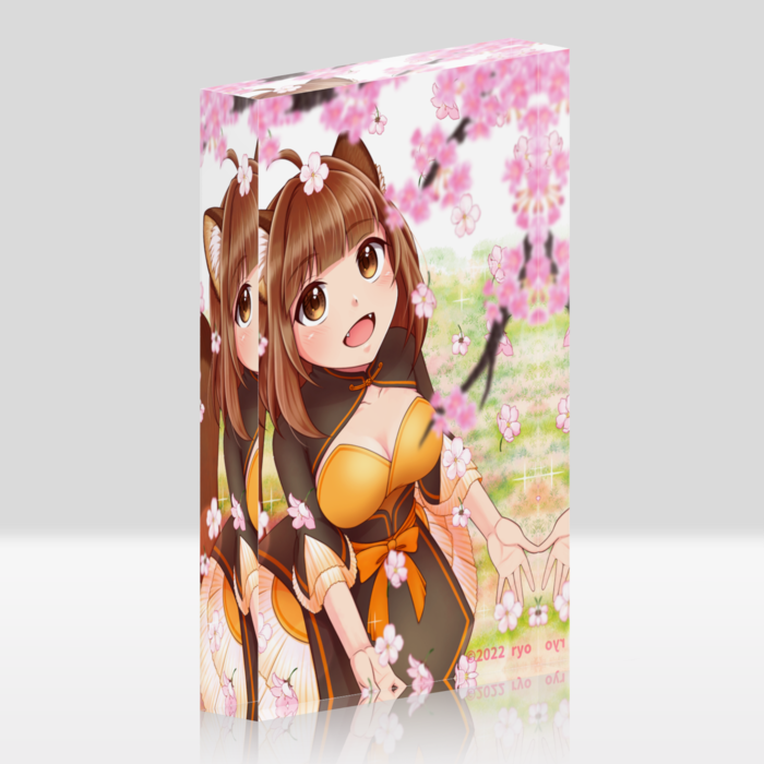 アクリルブロック - 100x148mm - ホワイト