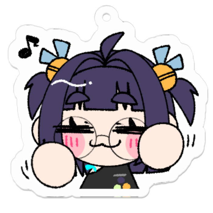 アクリルキーホルダー - 50 x 50 (mm)