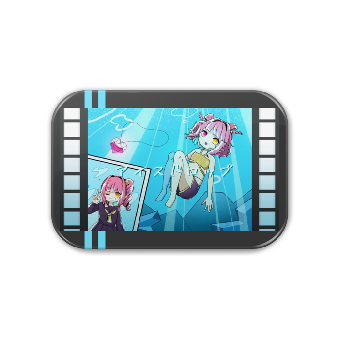 缶バッジ_アイスドロップ - 角丸 76x51mm