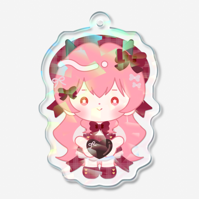 ホログラムアクリルキーホルダー - 50 × 50mm