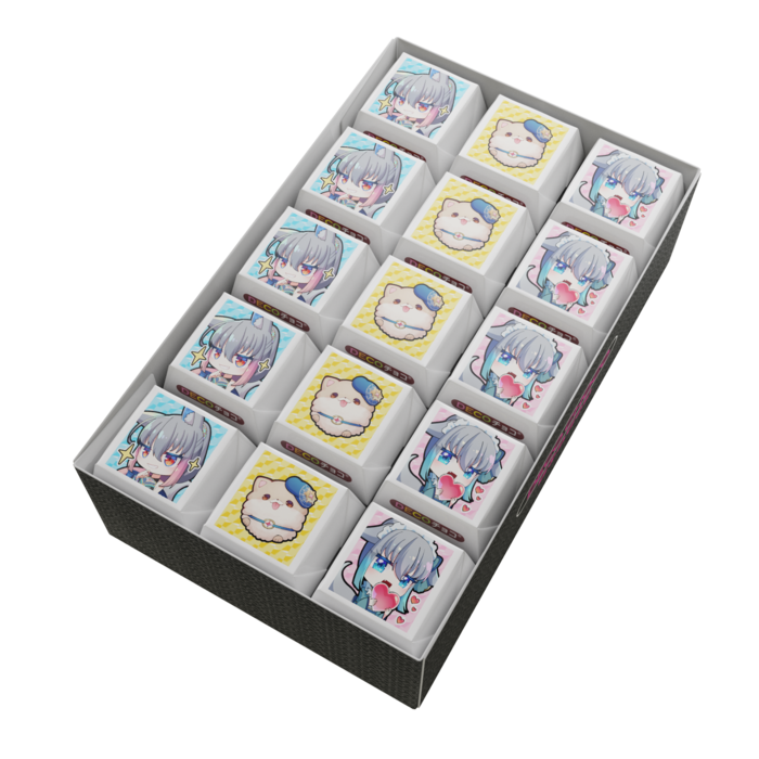 DECOチョコ45個入り - 列ごとにデザイン