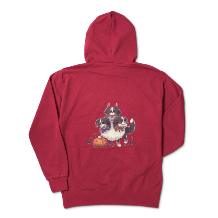 ジップパーカー - XL - バーガンディ