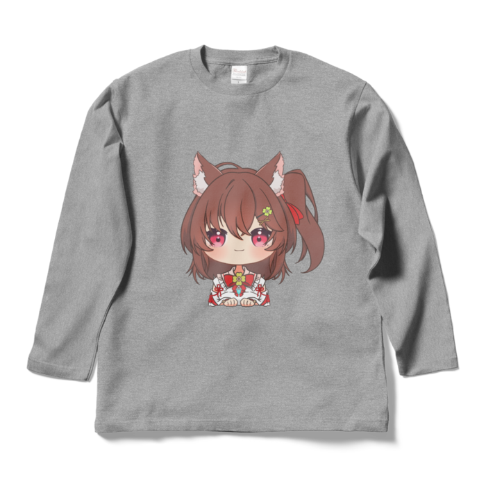 ロングスリーブTシャツ - L - 杢グレー