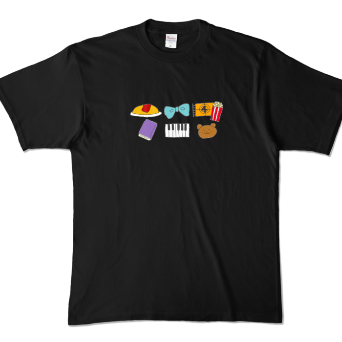 カラーTシャツ - XL - ブラック (濃色)