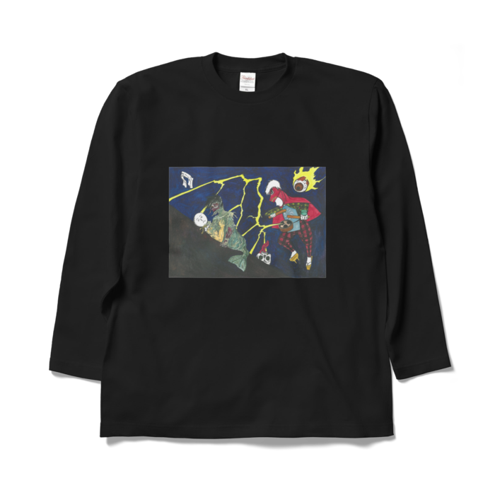 ロングスリーブTシャツ - XL - ブラック