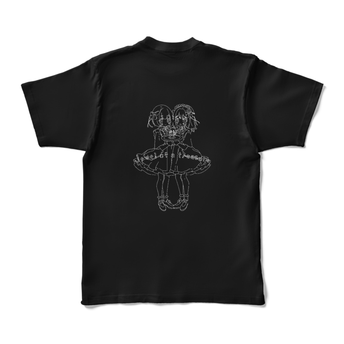 デザインTシャツ - XL - ブラック (濃色)