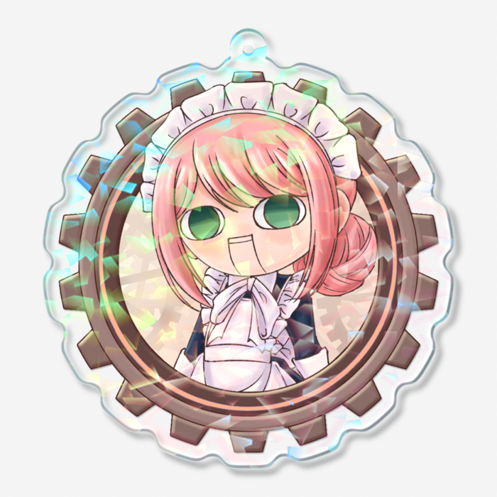 ちっこいマリー2歯車ホログラムアクキー(クリスタル) - 70 × 70mm