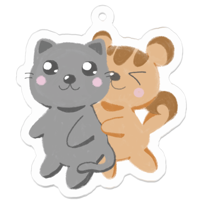 ねこちゃんとりすちゃん
