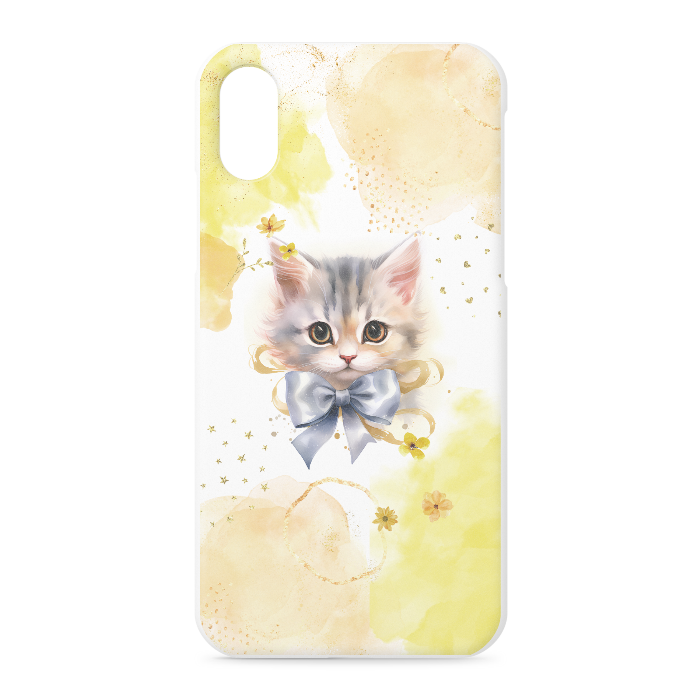 1.イエロー iPhoneケース - iPhone XS / X - 正面印刷のみ
