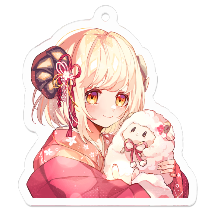 ひつじ（通常衣装） - 50 x 50 (mm)
