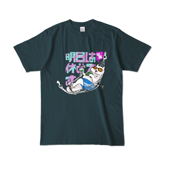 カラーTシャツ - L - デニム (濃色)